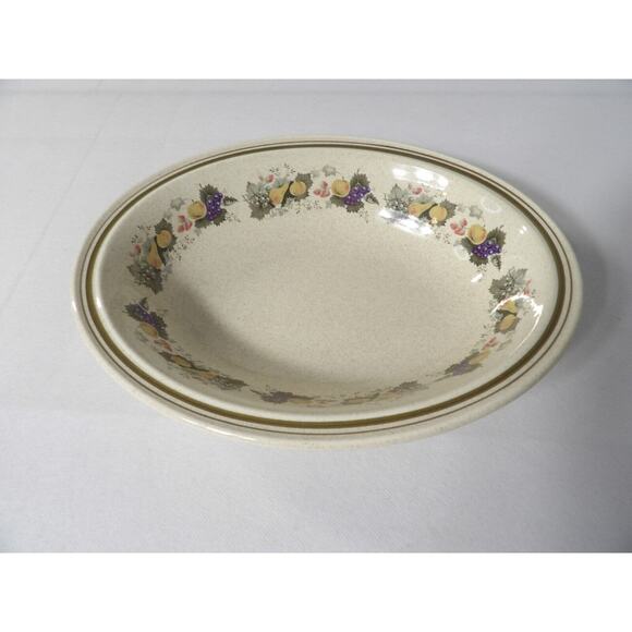 Royal Doulton Harvest Garland Oval Bowl Serving Vegetable Lambeth Stoneware Vtg - Picture 2 of 9